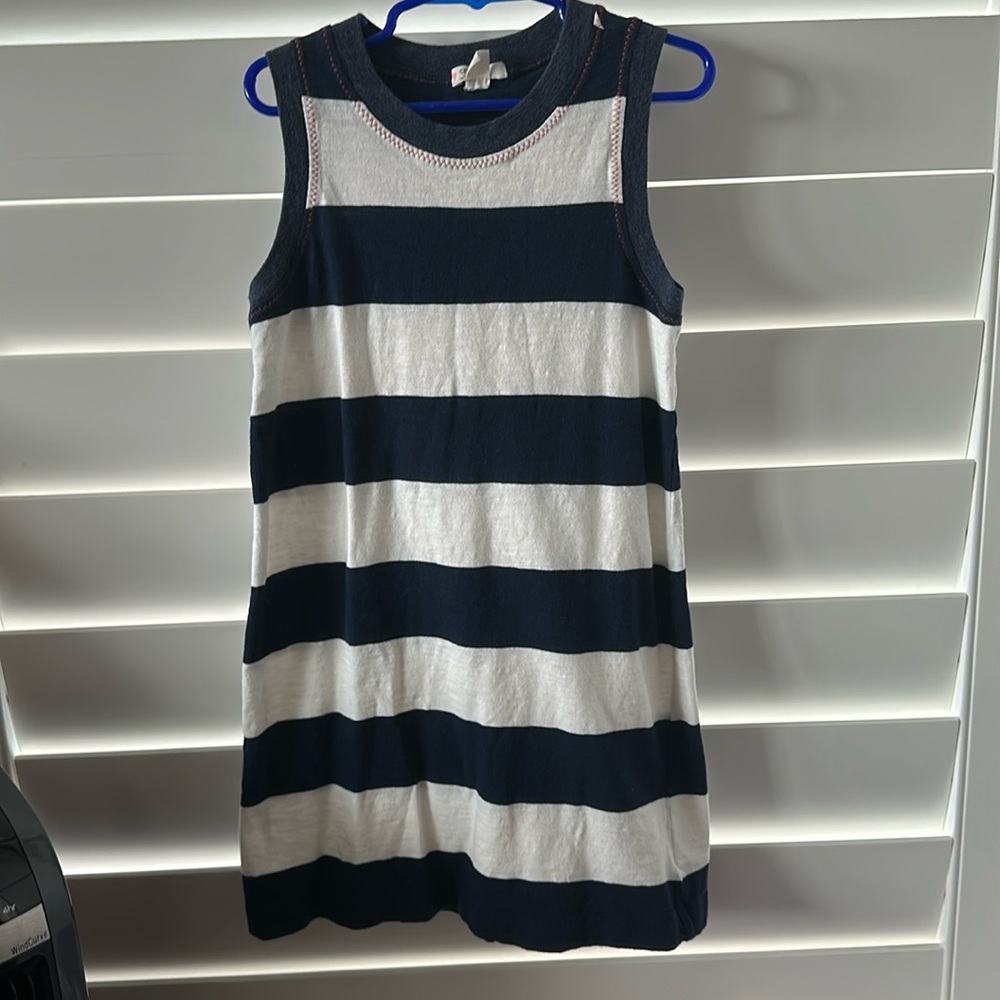 Crewcuts girls sleeveless striped dress. Size small (6-7)